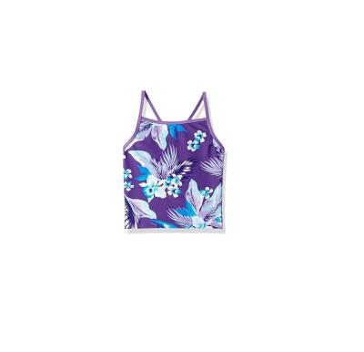 China FREE SAMPLE Breathable Girls Beach Sports Swimwear Banded Tankini Swimsuit for sale