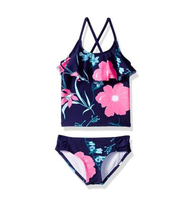 China FREE SAMPLE Breathable Girls Throw Tankini Beach Sport Swimwear for sale