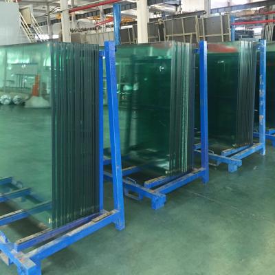 China Bathroom Toughened Laminated Laminated Glass Safety Custom Building Tempered Glass for sale