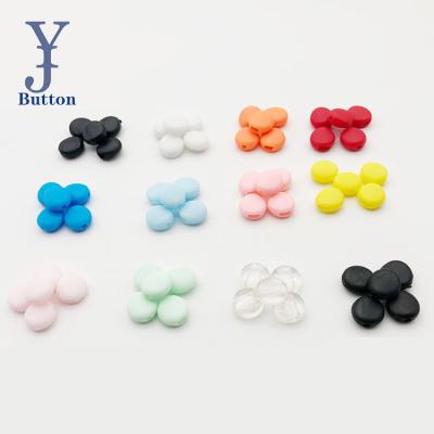 China Yong Ji Factory's Other Hot Cheap 10mm White Or Black Many Color Round/Flat Earring Adjustment Buckle For Face Cover for sale