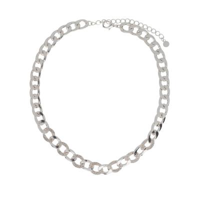 China Trendy Minimalist Stylish Stainless Steel Women Chains Necklace Jewelry Chunky Thick Rope Chain Trendy for sale