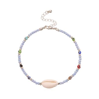 China 2021 New Style FASHIONABLE Women's Colorful Pearl Shell Beach Anklet Pearl Shell Beach Anklet for sale