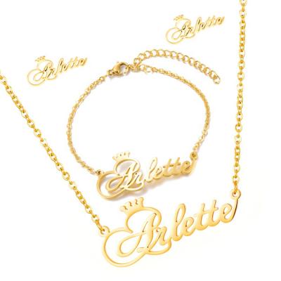 China TRENDY Personalized Nameplate Necklace Custom Name Necklace High Quality Custom Name Necklace for sale