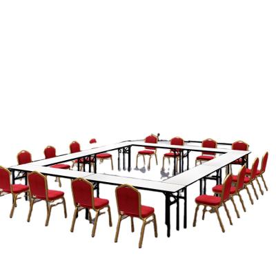 China White Training Table Adjustable Hot Sale Manufacturer Rectangular (Size) Event Folding Table for sale