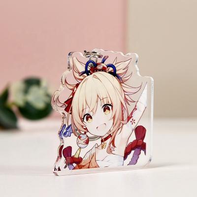 China Promotional Gift Keepsake Acrylic Charms High Quality Custom Clear Epoxy Resin Acrylic Keychains for sale