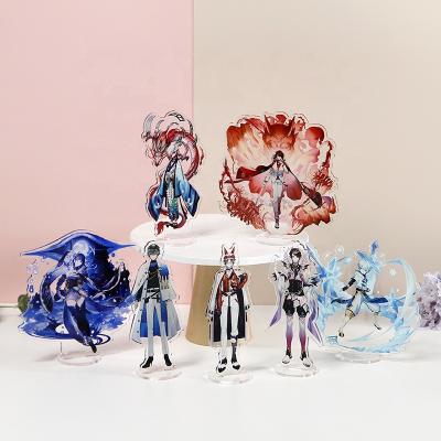 China Promotional Gift Souvenir High Quality Fashion Customize Cheap Handsome Figure Stand Character Show Clear Anime Acrylic Standee for sale