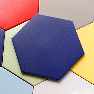 China Farbige Glasur-Hexagon-Keramikziegel-Küchen-Badezimmer-Hexen-Mosaikfußboden-Fliese zu verkaufen