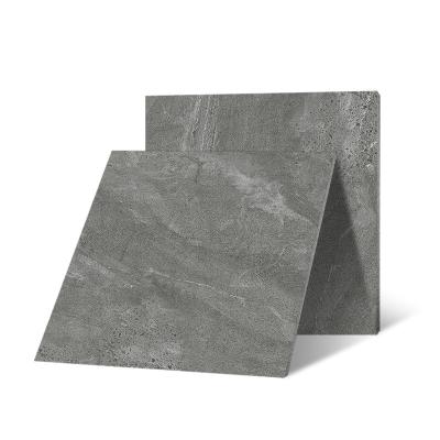 China Rustic Glazed Porcelain Tile 600X600 Anti Slip Dark Grey Full Body Surface for sale