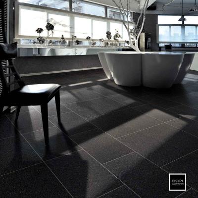 China Non Slip Matt Finish Black Kitchen Wall Tiles 24x24 Polished Porcelain Tile for sale