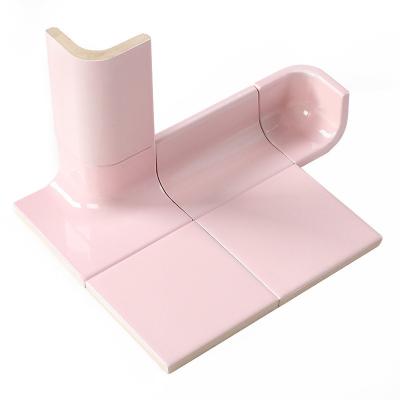 Cina Vita domestica della decorazione - linea colore ceramico di rosa delle mattonelle del confine in vendita