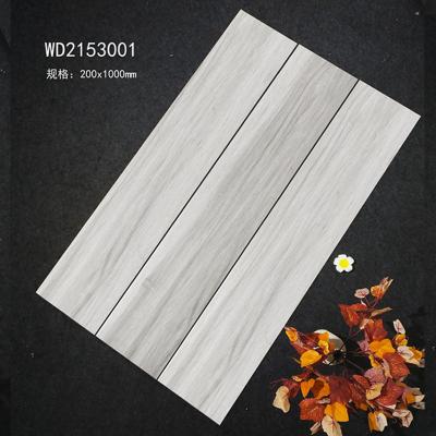 中国 Interior And Exterior House Design 20x100cm Wood Texture Porcelain Bathroom Kitchen Ceramic Wood Looked Tiles Flooring 販売のため