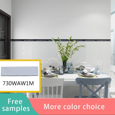 China 75x300mm Mat Surface Glazed 3D Subway Tile Backsplash Kitchen Wall à venda