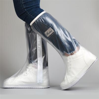 China Recyclable Transparent Half Rain Boots Motorcycle Men Rain Shoe Cover for sale