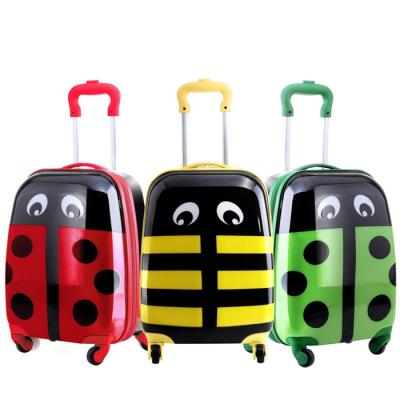 China School 18 Inch Ladybug Print Case Trolley Travel Luggage For Kids for sale