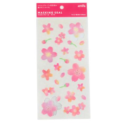 China Decorative Sticker China 4 Main Color Draw Bag Card Fashion Flowers Pattern Decal Stickers for sale