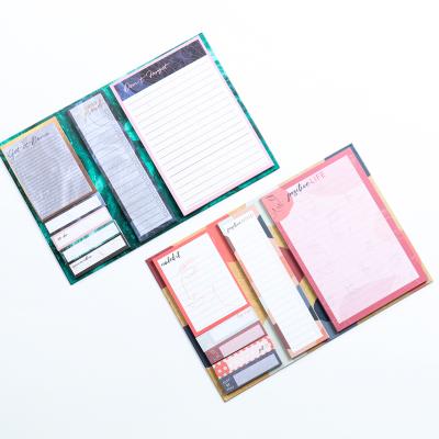 China Large Small Medium 2021 Custom Plastic Head Note Mail Notepad Set for sale