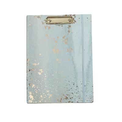 China Clipboard For High Quality Ink Design Blue Splatter A4 Clipboard Large Size Notebooks With Custom for sale