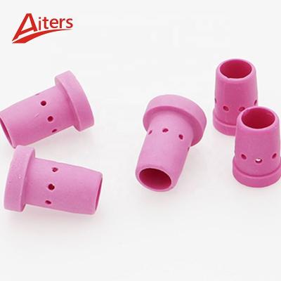 China Gas Diffuser Use for MIG Welding Torch Spare Parts for 350A 500A Pink Ceramic Gas Diffuser for sale