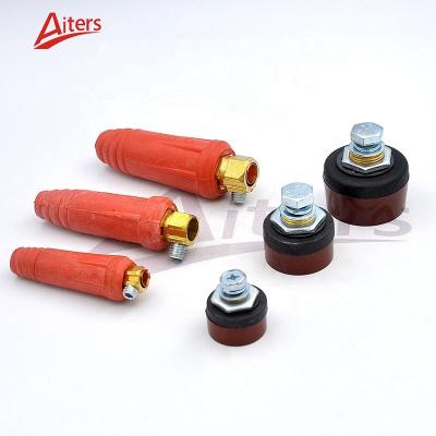 China Red quick plug DKJ10-25 35-50 50-70 quick Cable Socket Euro Type Welding quick plug DKJ70-95 Euro Cable Connector for sale