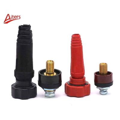 China Thai Quick Plug DKJ10-25 35-50 50-70 Black Red Thai Cable Connector Plug for Welding Machine Quick Socket Connector for sale