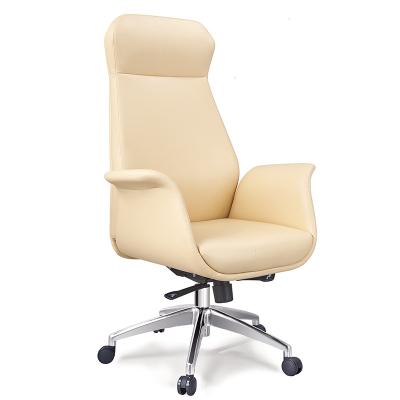 China Factory Price Adjustable High Back PU (Height) Leather Executive Office Chair for sale