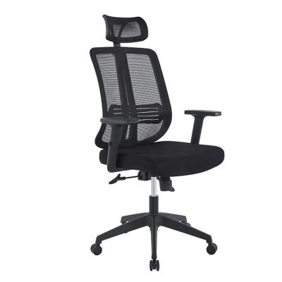 China Office Mesh Lift Chair (Waist) Adjustable Swivel Chair Luxury Aluminum High Back Nylon Gas Mesh Base Design for sale