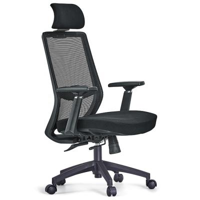 China (Size)Adjustable Hot Selling Office Chairs Computer Mesh Executive High Back Fabric Adjustable Rotating Chair for sale