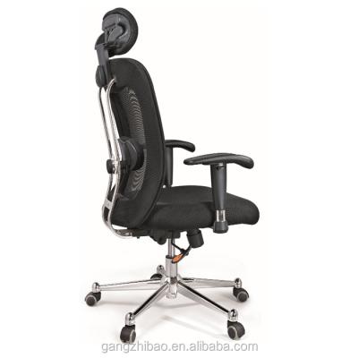 China Office Mesh Lift Chair (Waist) Adjustable Swivel Chair Luxury Aluminum High Back Nylon Gas Mesh Base Design for sale