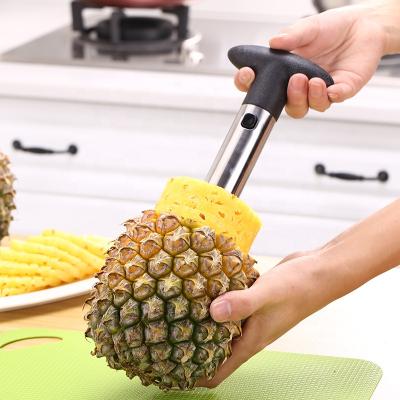 China Stored Fruit Pineapple Hollow Puncher Slicer Cutter Peeler Stainless Steel Kitchen Tools Kitchen Instrument Easy Fruit for sale