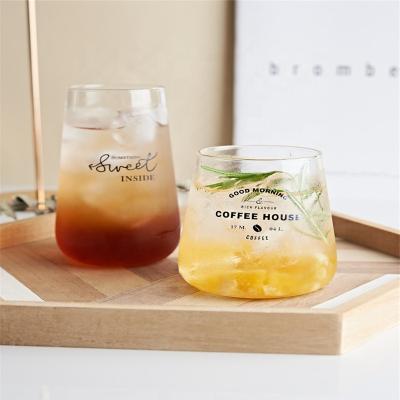 China Sustainable Glass Coffee Cup Glassware For Wine Whiskey Water Cocktails Beverage Drinking Glass Tall Clear Tumbler for sale