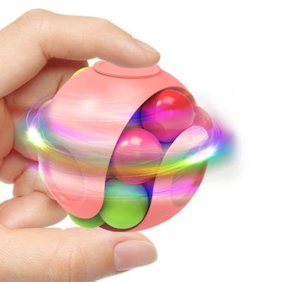 China Creative Toy Ball Strain Release Toys In Finger Cube Puzzle Funny Educational Orbital Children Gyroscope Track New Ball Anti Strain Restless Person Spinner Toys for sale