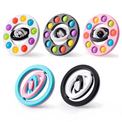 China Antistress puzzle Mini Portable Creative 3D Flip Gyroscope Fidget Spinner Infinite New Design Children Anti-worry QIMAN 2022 for sale