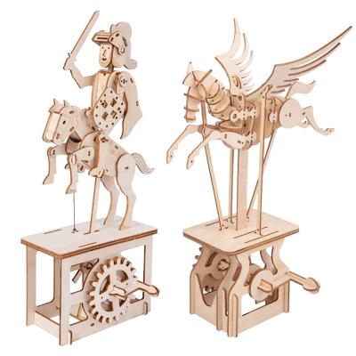 China Wooden DIY TOY 3D Puzzle Model Handmade Mechanical Toys For Children Adult Kit Game Assembly Educational Toys 3D Model Wood Puzzle for sale