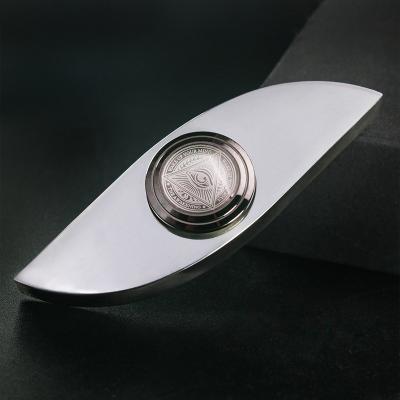 China Trigger Toys Power Metal Stainless Steel Toy Fidget Finger Spinner Relief Effort Spinner Fingertip Gyro QIMAN Eye for sale