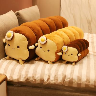 China 2022 New Product Valentine Gifts Delicious Poached Soft Plush Pillow Wholesale Egg Bread Plush Doll Soft Stuffed Sofa Bedroom Decoration Cushion for sale