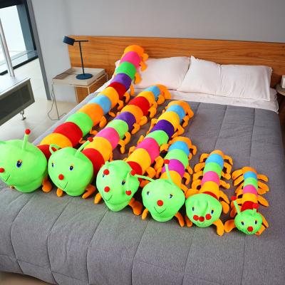 China Wholesale Creative Colorful Stuffed Doll New Product 2022 Caterpillar Insect Stuffed Toy Cartoon Soft Plush For Animal Pillow for sale