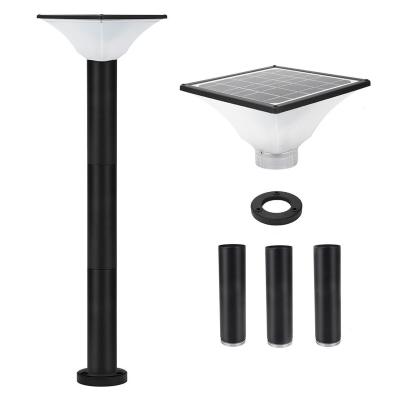 China Villa LED Application Large Power Garden High Efficiency Garden Gate Column Lights Waterproof Outdoor Solar Pillar Light Bright Solar Pillar Light for sale