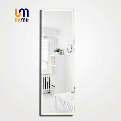 China Craftsman Illumir Frameless Full Length Mirror Vanity Body Floor Mirror With Led Full Size Standing Mirror for sale