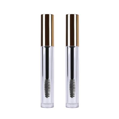 China Custom Clear Eyelash Lash Mascara Tube With Brush Logo Luxury Rose Gold Empty Beauty Industry Extension Wand Serum Tube Container for sale