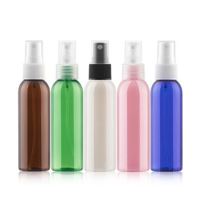 China Wholesale Personal Care Mist Cosmetic Face Luxury 60ml Mist Spray Pump Amber Fine Plastic Bottle 100ml for sale