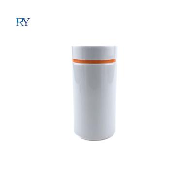 China Pharmaceutical / Health Care 100ml- 300ml White Cylindrical Chewable Vitamins Supplements Plastic Bottles Capsule Pill PET Bottle for sale