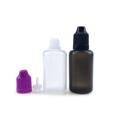 China Eliquid 15ml 30ml 50ml PE Plastic Dropper Bottles Plastic Squeeze Lubricating Oil Bottles for sale