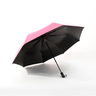 China Small Semi Automatic Open Foldable Manual Umbrella Sunshades Manual Mode Anti UV 3 Weathers for sale