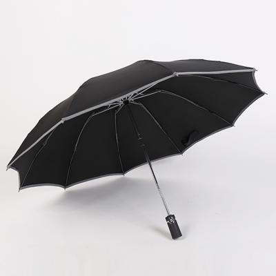 China Printed Folding Umbrella Printed Folding Umbrella Most Favorable Price 10 Ribs Modern 3 Fold Full Automatic Umbrella For Super Markets for sale