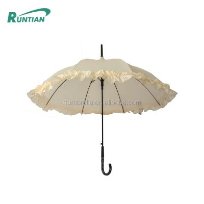 China All in 1 All in 1 2019 New Pagoda Designer Style Ladies Umbrella J Handle Rain Lace Umbrella UV Windproof Umbrella for sale