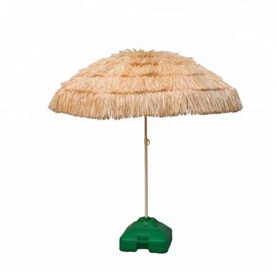 China Outdoor Furniture Outdoor Furniture Hawaii Covered Tiki Straw PP Grass Outdoor Beach Thatched Umbrella With Tassels for sale