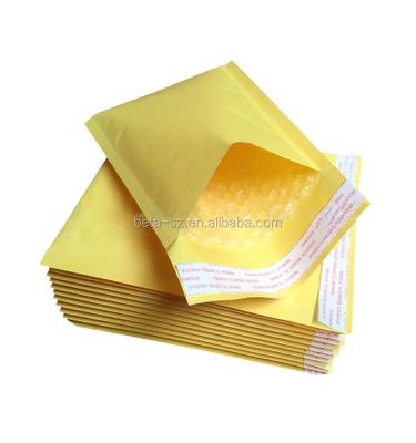 China Protective Gold Kraft Paper Bubble Padded Mailers Shipping Mailings Envelopes for sale