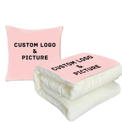 China Good price non toxic blanket pillow for kids custom 2 kn 1 blanket with pillow 2 in 1 pillow travel blanket for sale