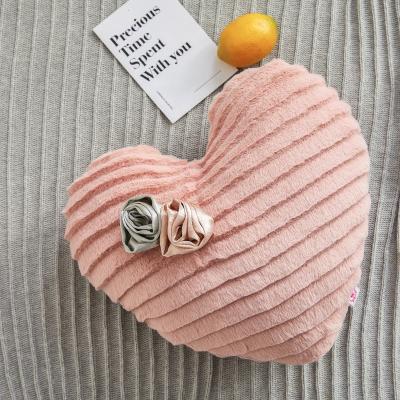 China Anti-static Pink Heart Shape Series Wind Princess Soft Toy Pillows for sale