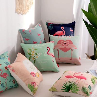 China Antistatic Hot Flamingo Pattern Home Sofa Decoration Custom Throw Blanket for sale